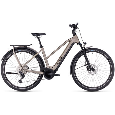 Bicicletta da Trekking Elettrica CUBE KATHMANDU HYBRID PRO 625 TRAPEZ Beige 2023 0